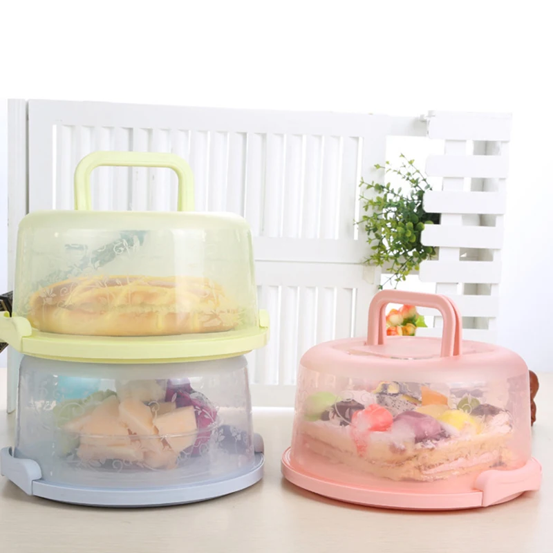 

Portable Cake Box with Handle Multifunctional Food Fruit Storage Box Practical Cake Foof Fruit Portable Cake Box xobw