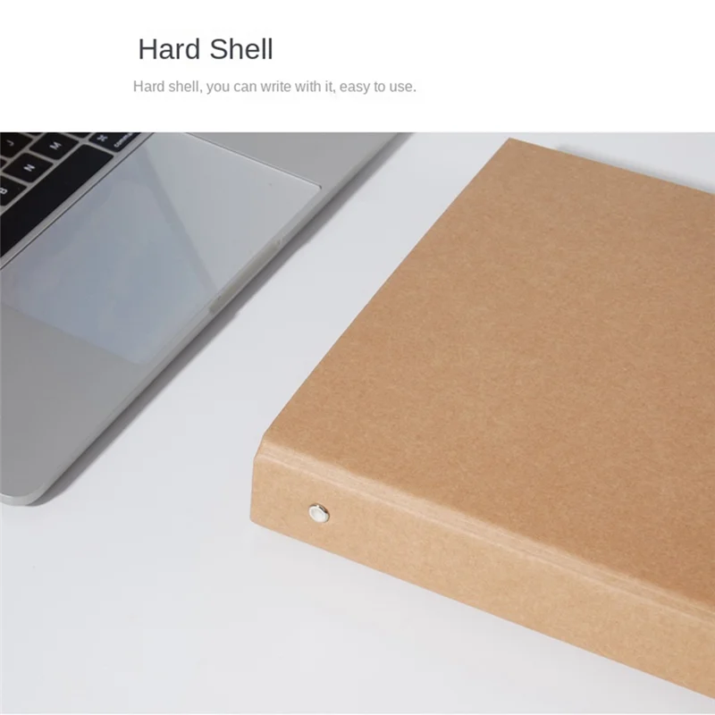 Перезаправляемая папка для бумаг A5 2 шт. Бумаги из крафт-бумаги с кольцами