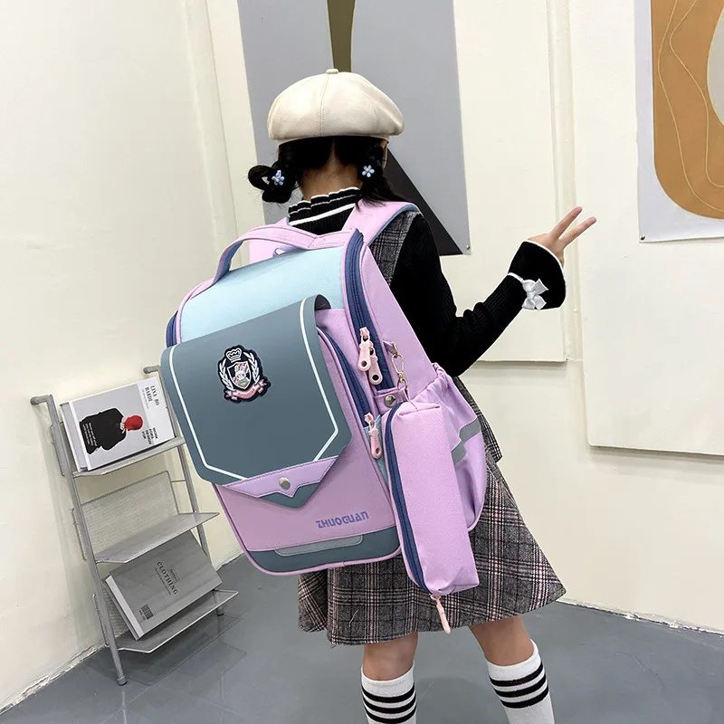 Fashion Kids SchoolBags Orthopedic Backpack kids Waterproof School Bags For Girls Boys Children school Backpacks Mochila Escolar