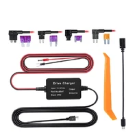 universal hardwire fuse box car recorder dash cam hard wire kit with usb micro male to mini female adapter cable