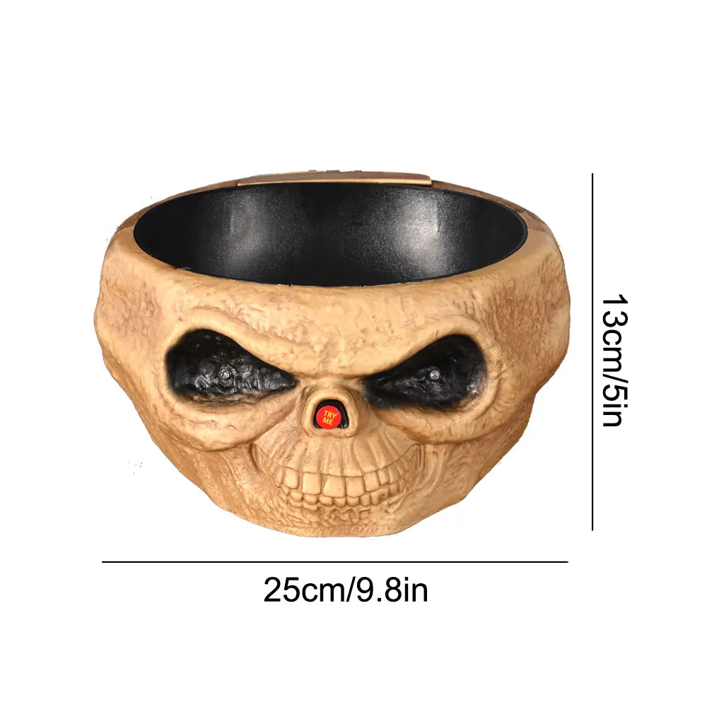 

Анимированная чаша для конфет с черепом