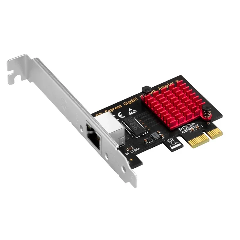 Адаптер сетевых карт 1 ГБ PCIE Сетевая карта PCI Experss X1 to Single Port RJ45 LAN NIC 10/100/1000 Мбит/с
