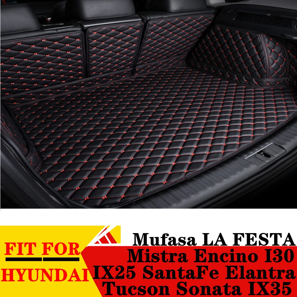 

Car Trunk Mat For HYUNDAI Tucson Sonata Elantra Encino IX35 IX25 Mistra I30 SantaFe Rear Cargo Cover Carpet Liner Tail Boot Pad