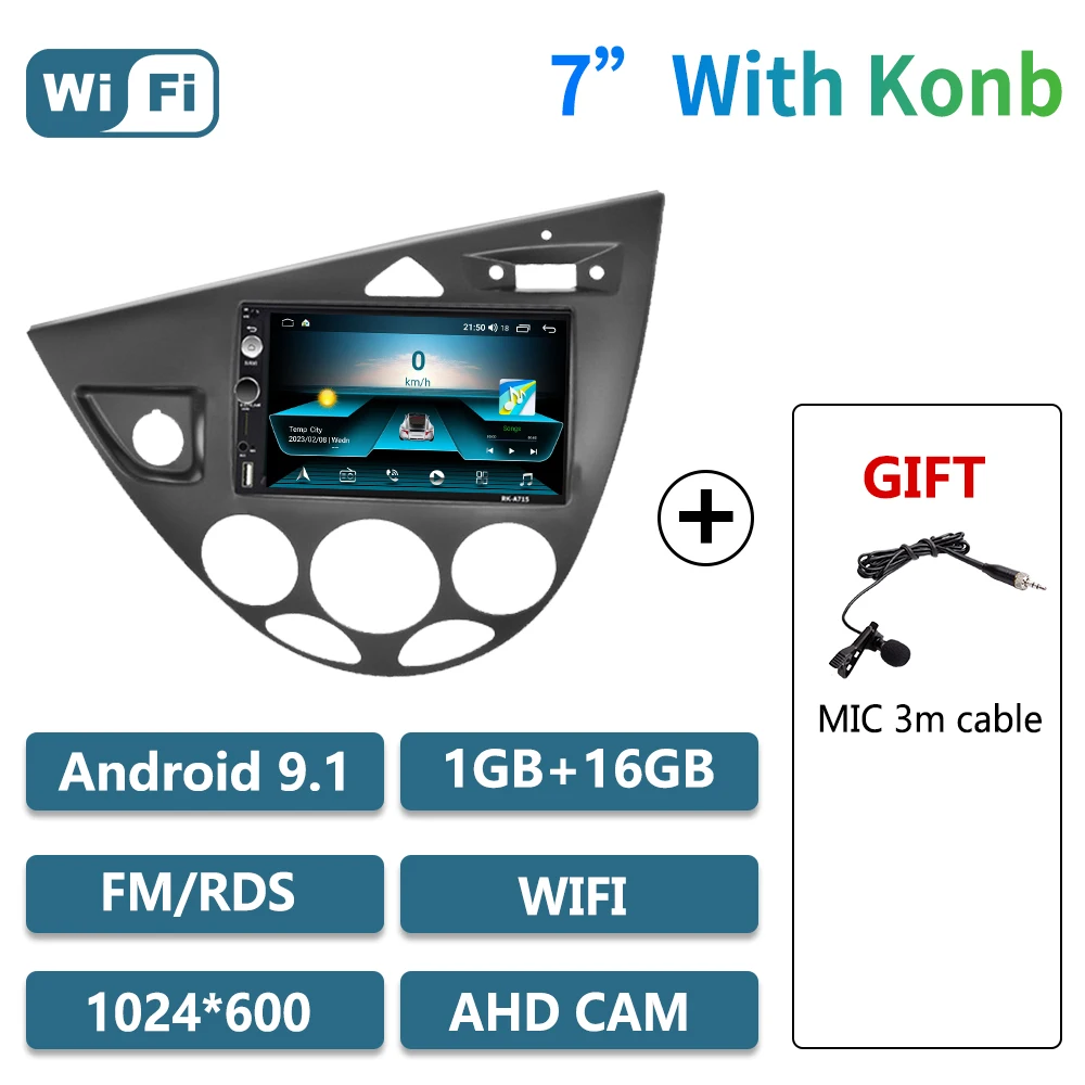 

2 Din автомобильный радиоприемник Android стерео для Ford Fiesta 1995-2001 Focus MK1 1998-2004 автомобильный мультимедийный плеер Carplay авторадио головное устройство