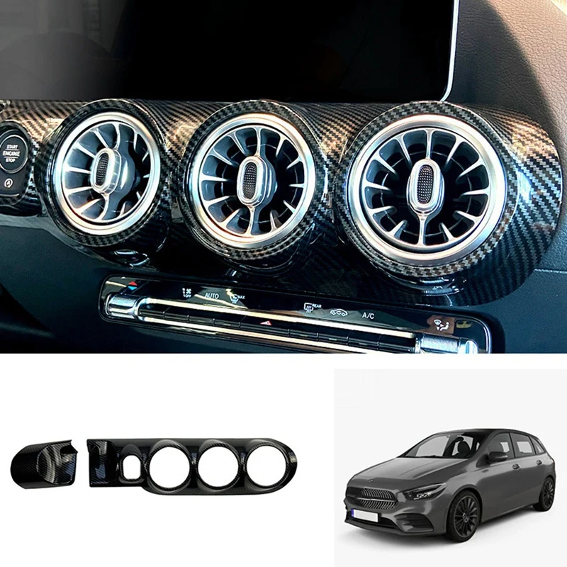 

Car Interior Front Center Console Air Condition A/C Vent Outlet Panel Trim For Mercedes-Benz B Class W247 2020+