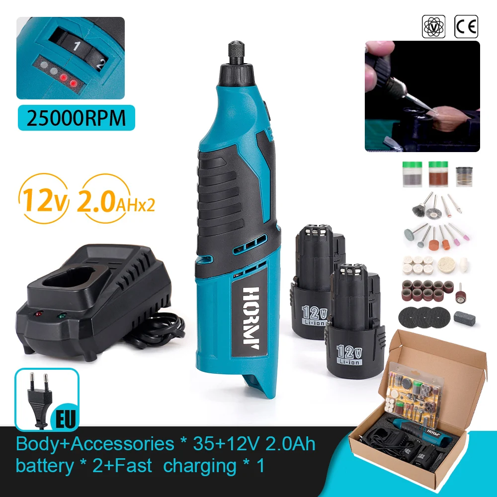 

Набор беспроводных электрических шлифовальных машин, мини-дрель с 6-Скоростной регулировкой, гравировальная ручка, полировка, шлифовка, вращающийся инструмент, аккумулятор 12 В для Bosch