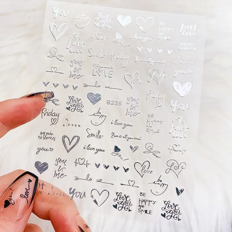 Аксессуары для ногтей модные принадлежности 10*8 см простые наклейки дизайна