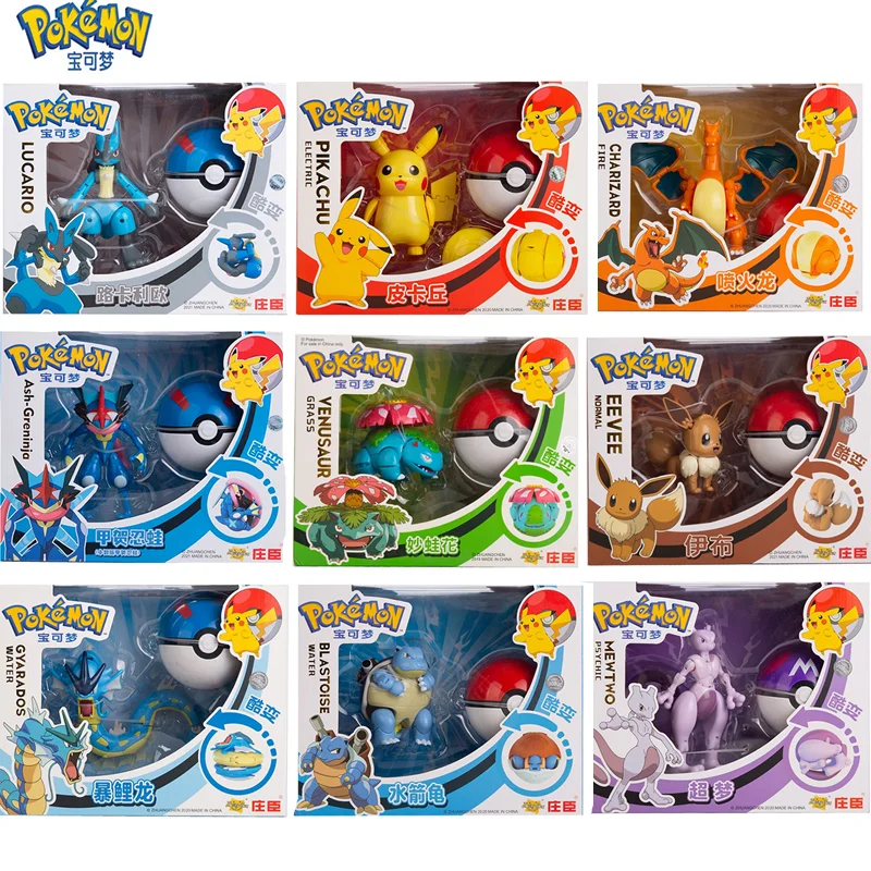 Фигурка покемона из аниме Charizard Pikachu Mewtwo карманный монстр экшн-трансформер