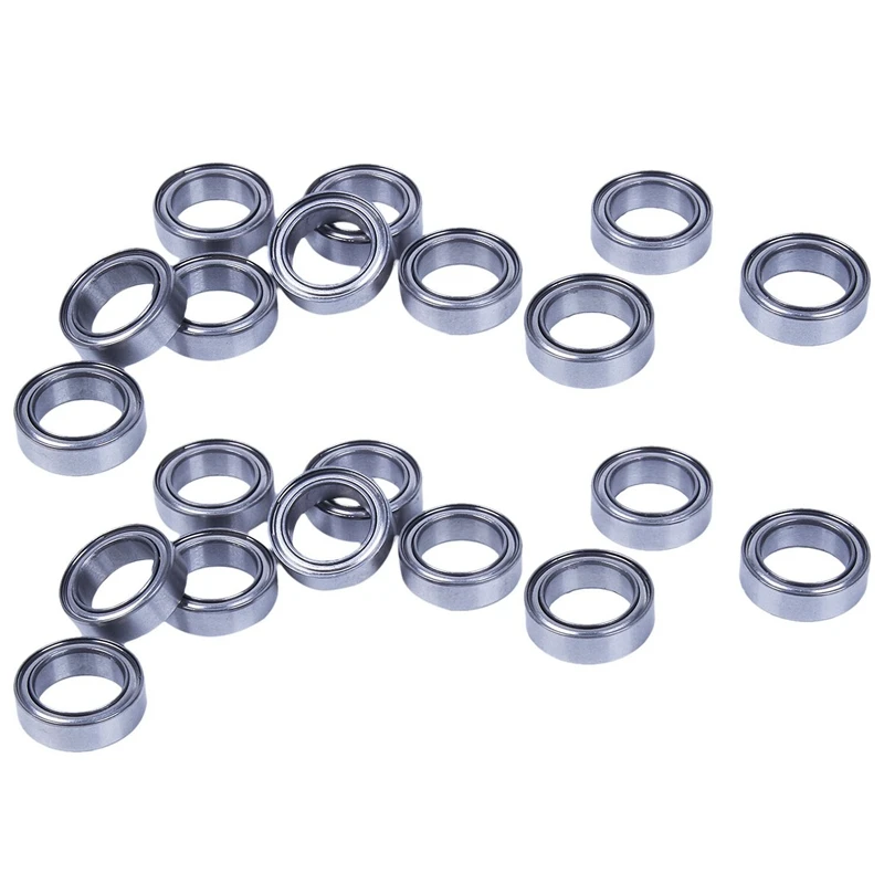 

20Pcs Miniature Sealed Metal Shielded Metric Radial Ball Bearing Model: MR128-ZZ 8X12X3.5Mm
