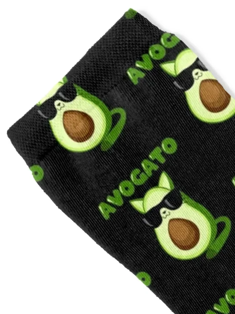 Носки Avogato Funny Avocado Cat Lover новогодние мужские носки для велоспорта хоккея хип-хоп