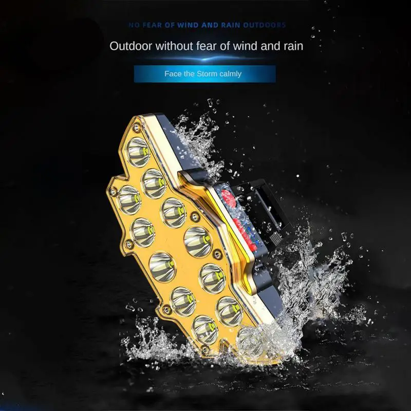 

Налобный фонарь высокой мощности, водонепроницаемый уличный фонарь с зарядкой от USB, яркая лампа