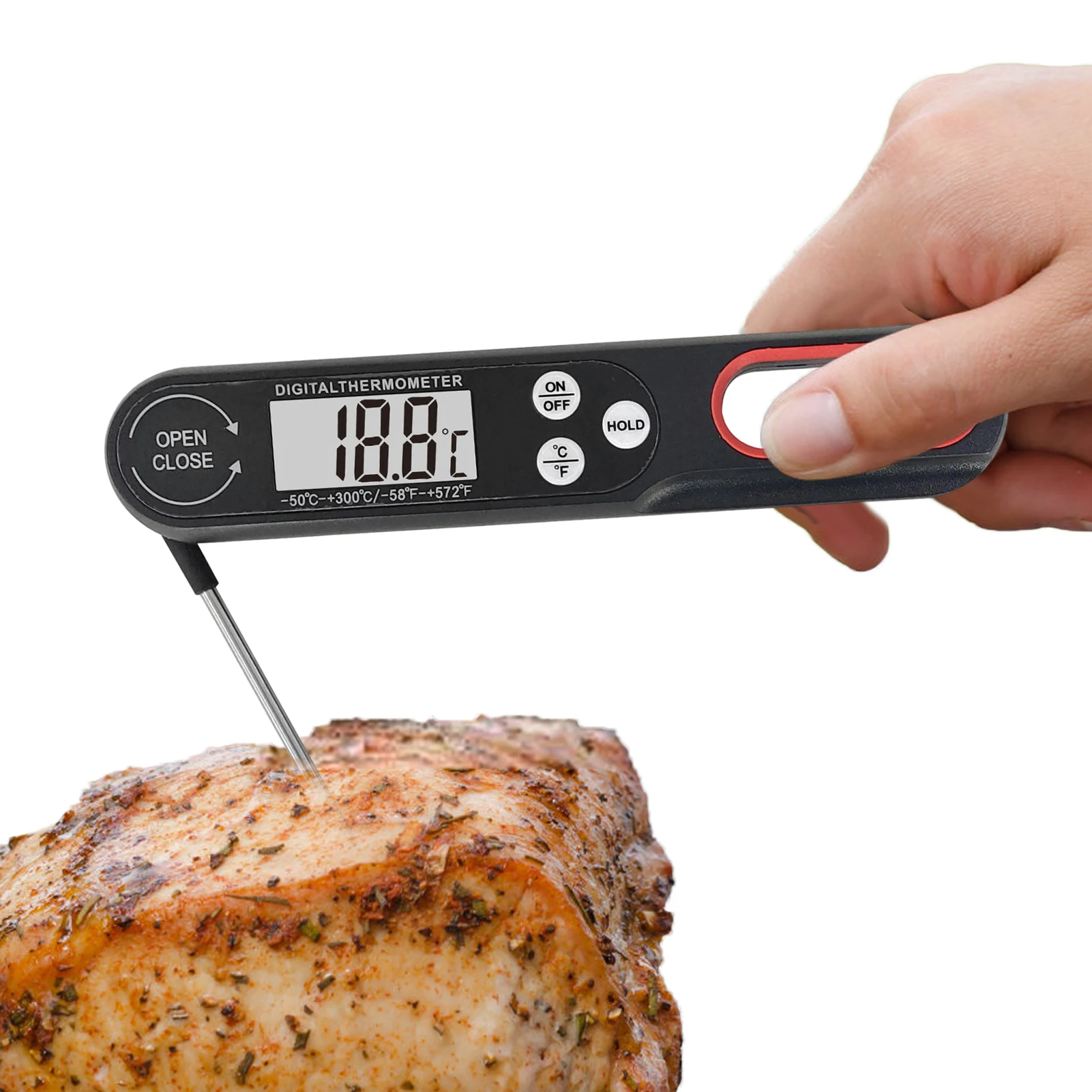 

Digital Meat Thermometer Precise Digital Food Thermometer Kitchen Cooking Thermometer For Baking Liquids Candy Grilling BBQ