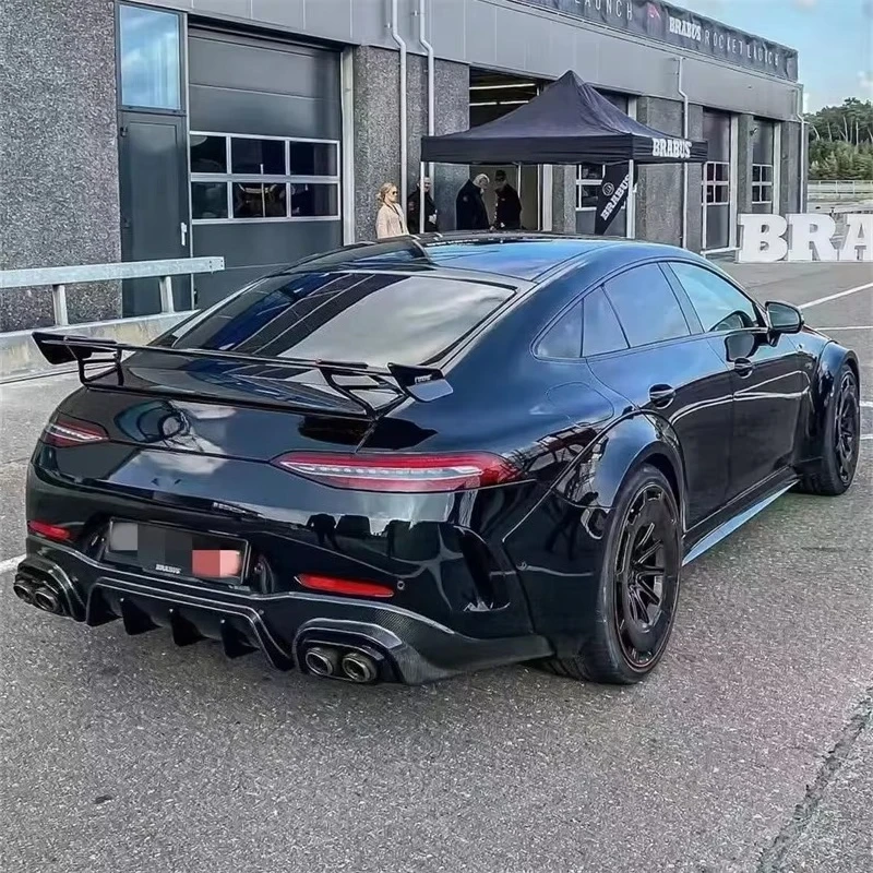 Фото Высококачественный карбоновый задний спойлер в стиле RT900 для Mercedes-Benz AMG GT50 GT53 GTC GTS №5