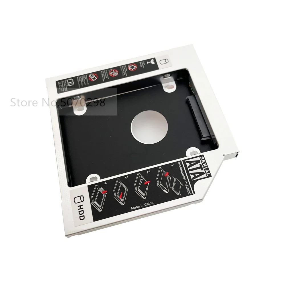 

12.7mm 2nd HDD SSD Hard Drive Optical bay Caddy Frame Adapter for Lenovo IdeaPad G480 G575 G570 G580 G585 G770 G770L G780 G590