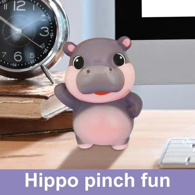 Сжимайте медленно растущий маленький бегемот милые креативные маленькие