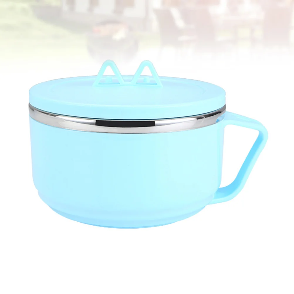 

1pc Bowl Convenient Stainless Steel Practical Double Layer Bowl for Hotel