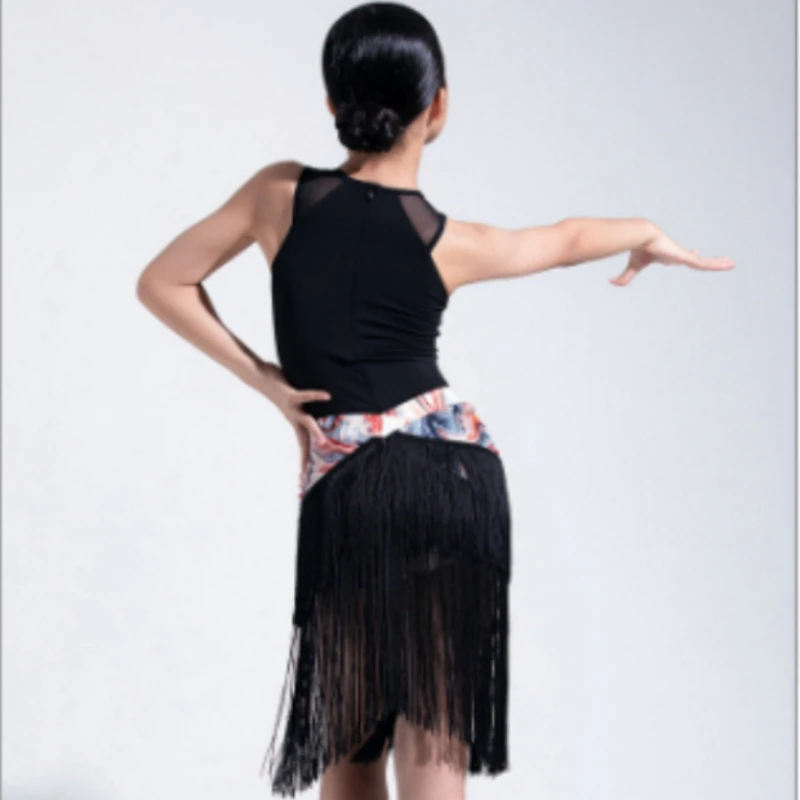 Детский топ для латиноамериканских танцев летнее Боди без рукавов Cha