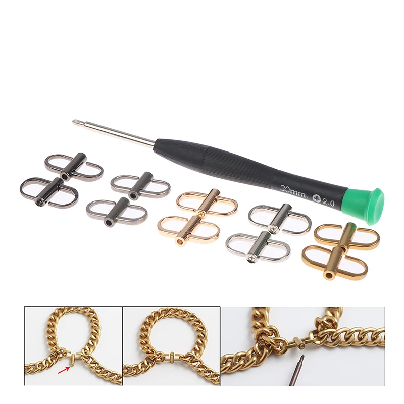 

Adjustable Metal Buckles Chain Strap Bag Shorten Shoulder Crossbody Bag Hardware