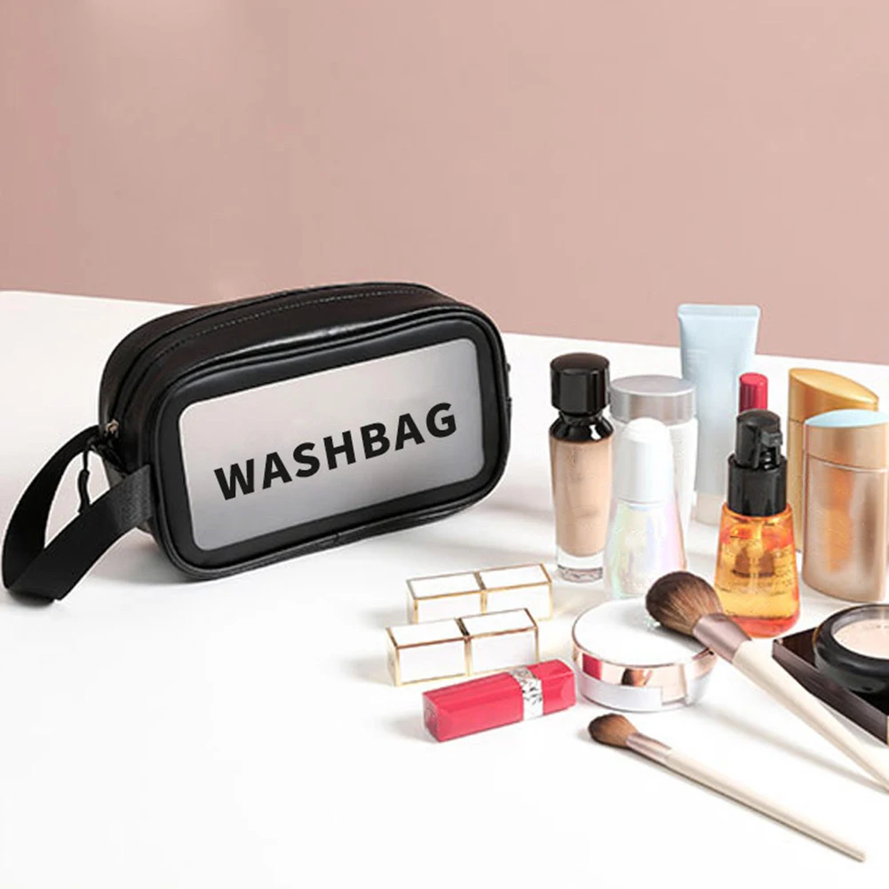 

Women Portable Travel Wash Bag Transparent Waterproof Makeup Storage Pouch Large Capacity Cosmetic Organizer Beauty Case