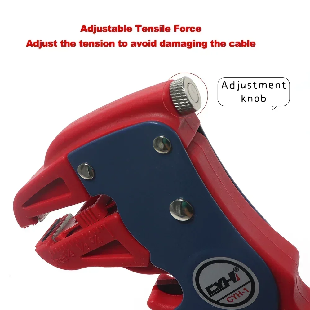 Pelacables automático para electricista cortador alambre plano alicate pelacables ajuste wzdłuż rango de 0 2 a 6 мм