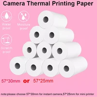 5101520 5730mm thermal paper white children camera instant print kids camera printing paper replacement accessories parts