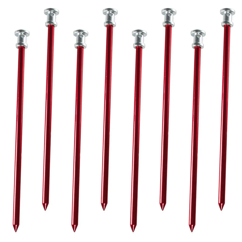 

8pcs Durable Tent Pegs Heavy Duty Camping Beach Tent Nails Canopy Stakes