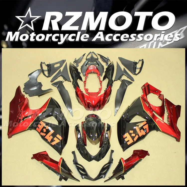 

Новый комплект обтекателей для мотоциклов из АБС-пластика, подходит для Suzuki GSX-R 1000 K9 2009 2010 2011 2012 2013 2014 2016 2015, комплект обтекателей красного и ч...