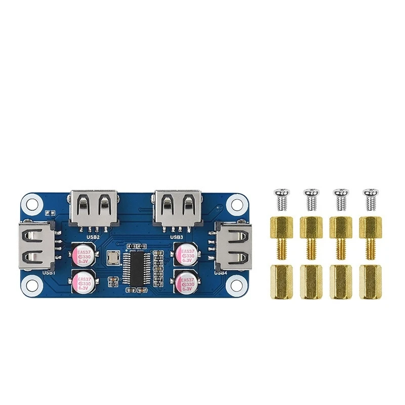 Плата расширения J0PB USB 2 0 HUB совместимая с Raspberry Pi 4 B 3 + 2B Zero W WH портами |