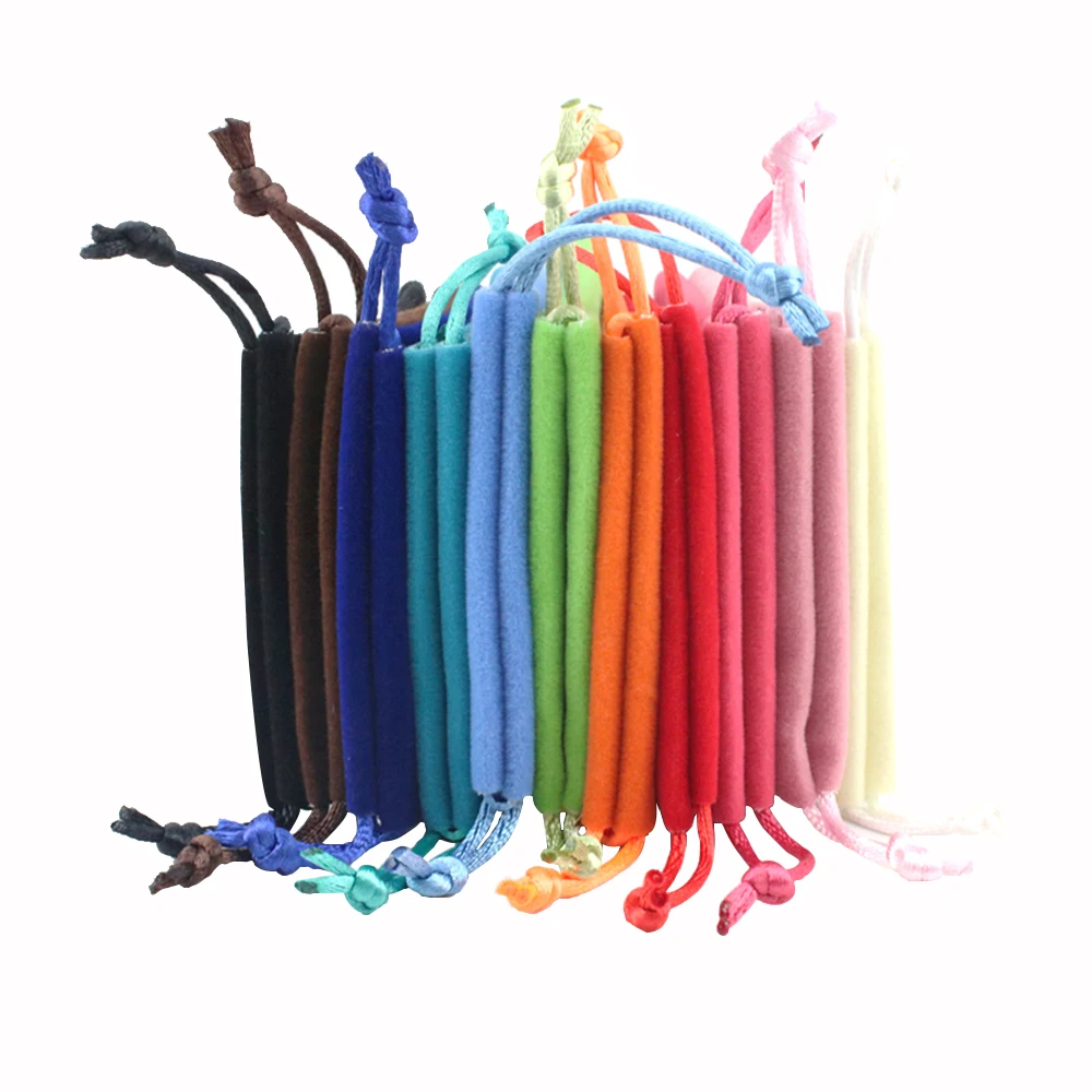 50pcs Soft Velvet Drawstring Bag 8x10cm Jewelry Packaging Small Makeup Velvet Pouch for Wedding Favor Gift Bags Personalized