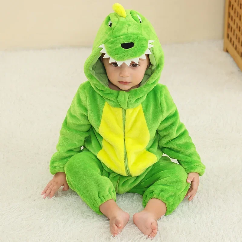 Новые пижамы кигуруми для малышей одежда детская костюмы косплея динозавра дня