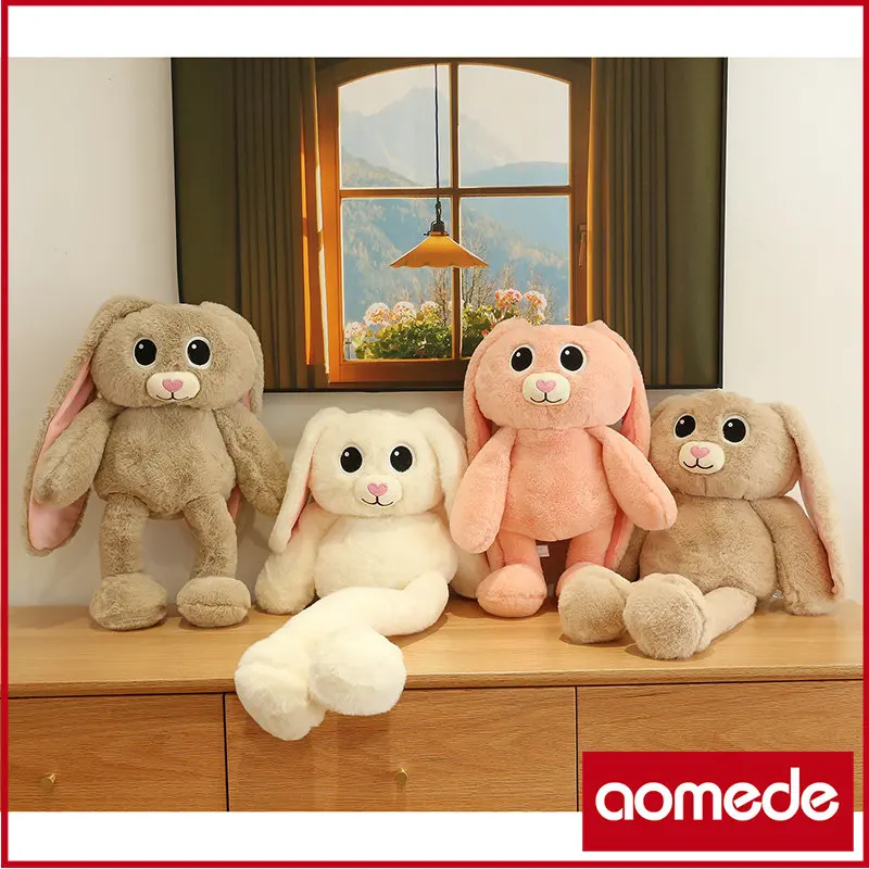 

Aomede 85 см милый мягкий кролик с вытягивающими ушками детский подарок большая плюшевая игрушка оптом Подушка орнамент Удобная подушка
