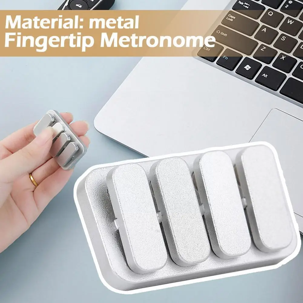 

Fidget Clicker Fidget Slider Metal Magnetic EDC Fidget Toys Metronome Fingertip Key Toy Piano Seesaw C5N3