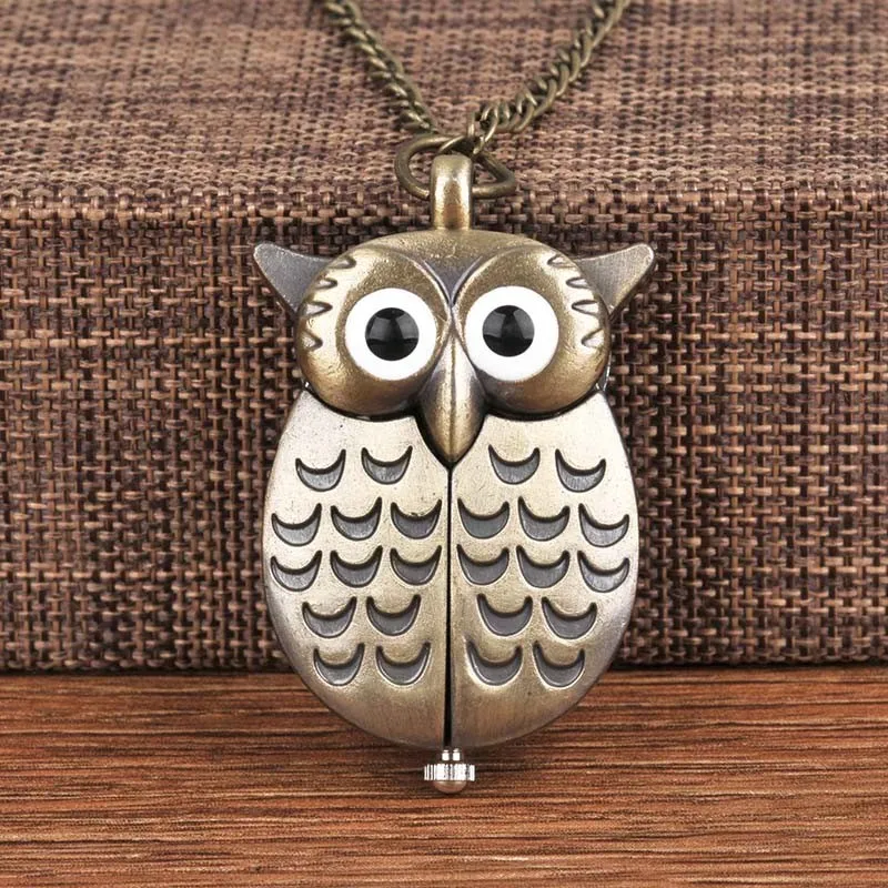 Popular Owl Retro Pocket Watch For Gifts And Collections