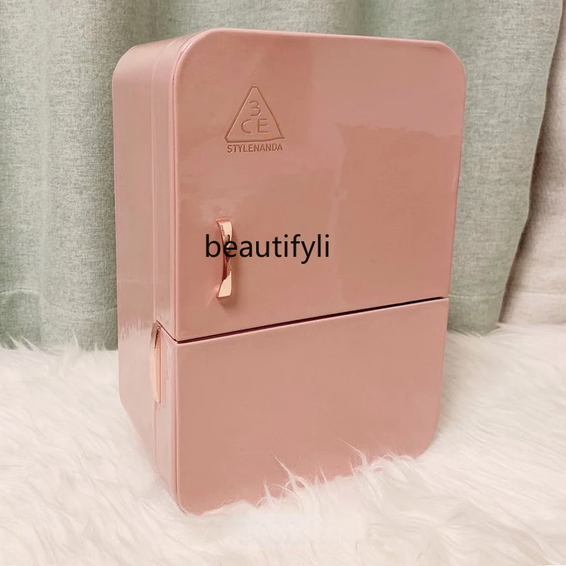 

yj 3CE Small Box out-of-Print Cosmetics Storage Bag and Storage Box Limited Gift Luggage Suitcase Female Pink