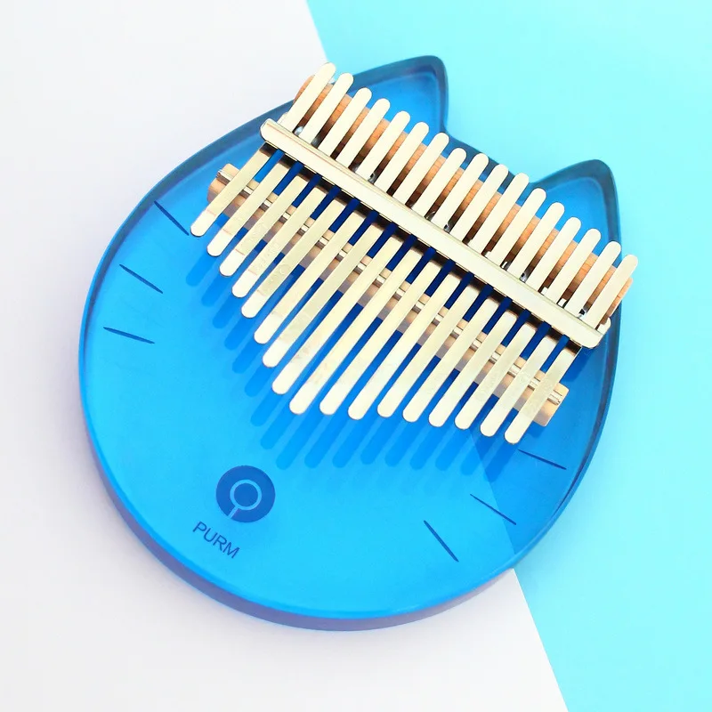 17 Keys Kalimba Portable Transparent Creative Mini Finger Piano Keyboard Musical Instruments for Beginners Children Gifts 2022