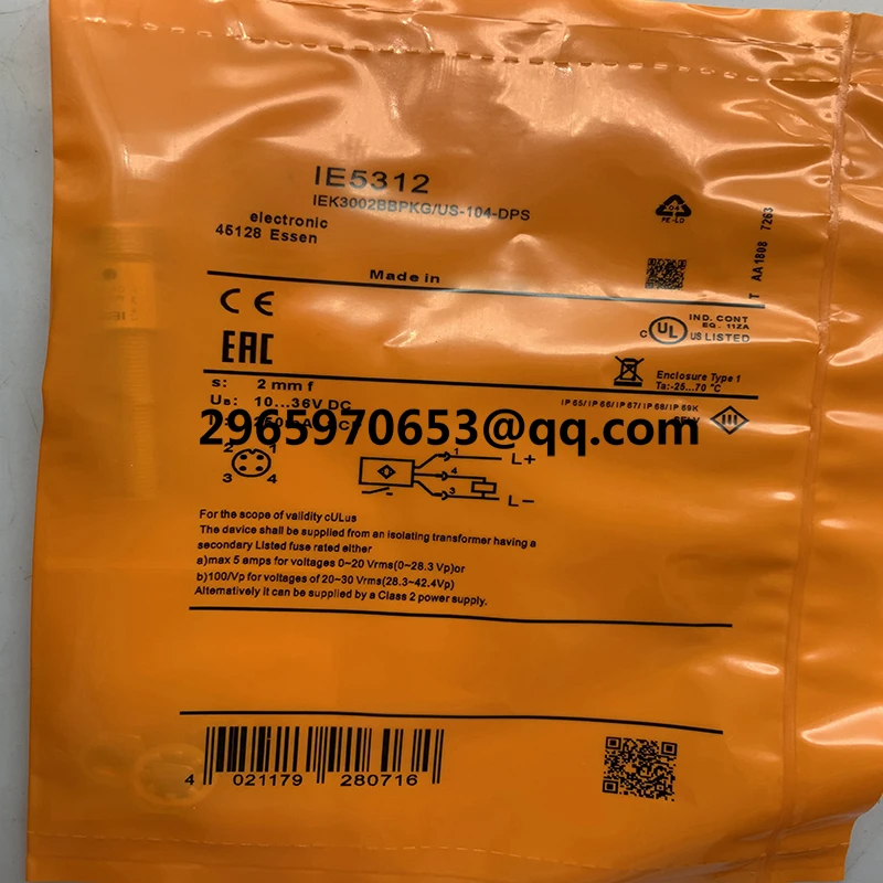 Новый датчик бесконтактного переключателя IE5282 IE5287 IE5298 IE5090 IE5258 IE5312 IE5122 IE5295 IE5304 в