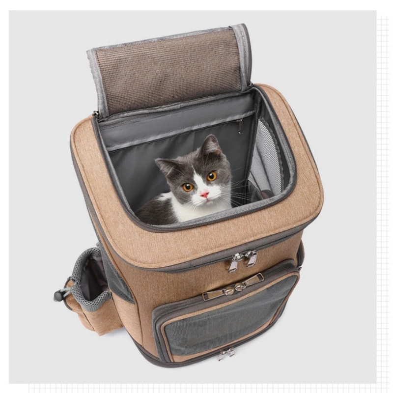 Складной рюкзак-переноска для кошек коляска чемодан домашних животных с