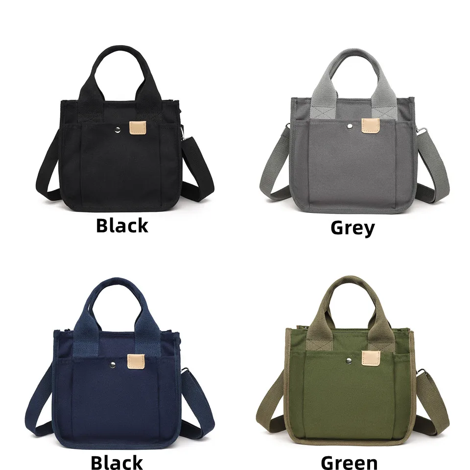 Women Crossbody Bag Fashion Canvas Messenger Bag Vintage Shoulder Bag Larger Top-handle Bags Handbag