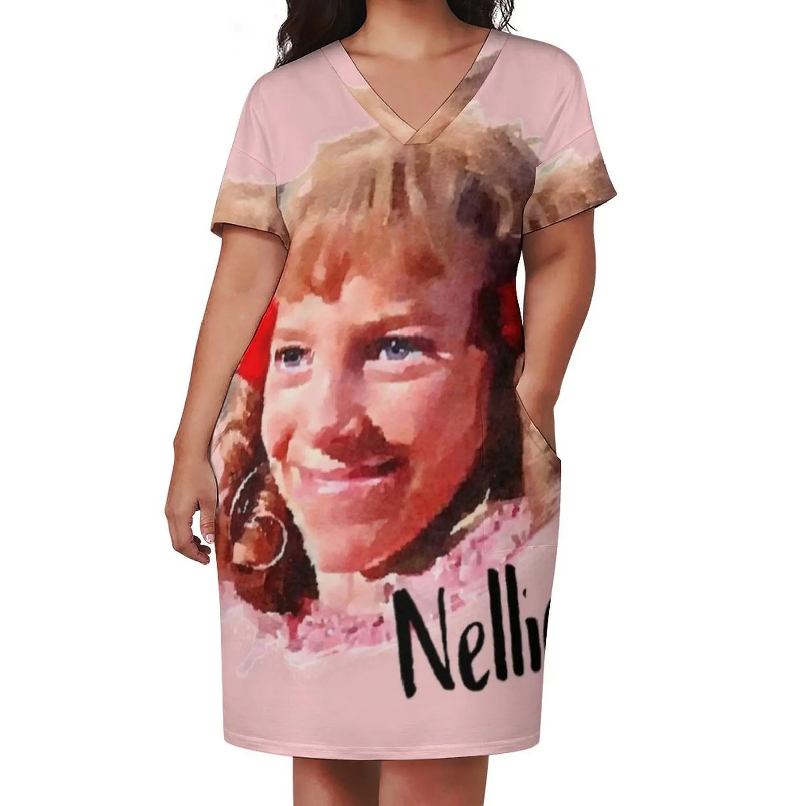 Нелли Олесон маленький домик на прериях свободное платье с карманами женская