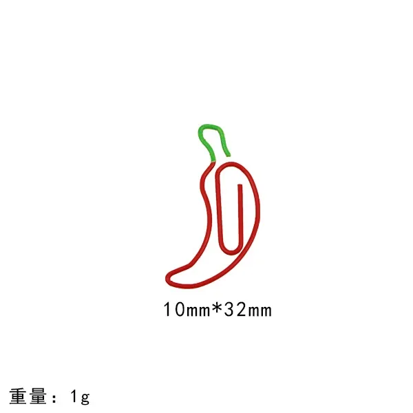 

Ретро красные металлические скрепки с помидорами