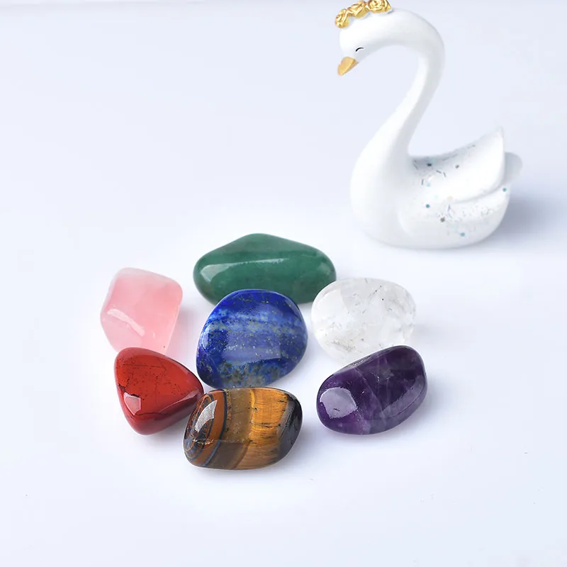

1Set Natural Seven Chakra Stone 7Colors Set Yoga Chakra Irregular Reiki Healing Crystals Stone Polished Stones LiDai Packaging