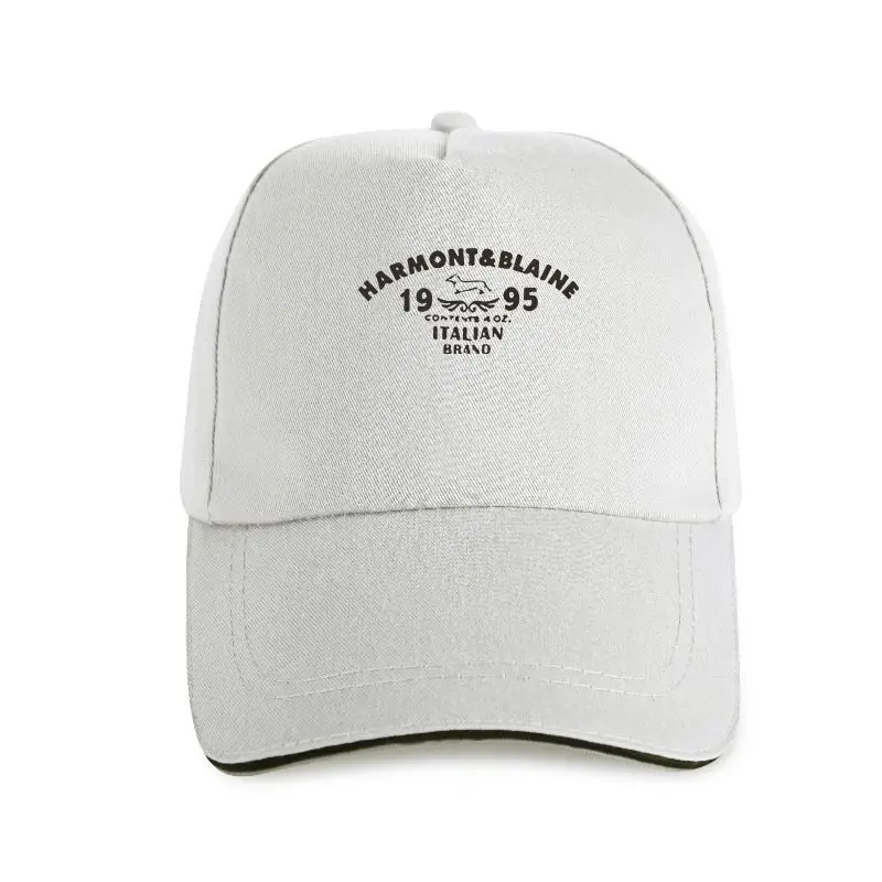 

LISHIABUK Men's Harmont Blaine Crew-neck Baseball cap Men Fashion Cotton Tops White S-3XL