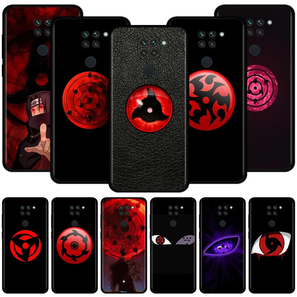 

Naruto Sasuke Sharingan Eyes Phone Case For Xiaomi Redmi K40 10C 10 9A 9C 9 K50 K40S Note 9S 9T 9 8T 11S 11T 11 10 8 Pro Cover