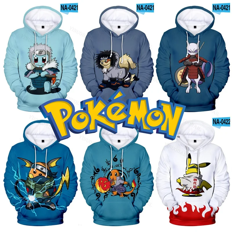 

Charmander Outerwear Coat Ash Ketchum Pikachu Pokemon Sweatshirts Hoodies Oversized Hooded Thin Bulbasaur Charizard Jacket