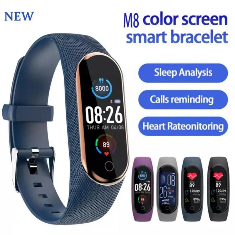 

Xiaomi mijia M8 Bluetooth-compatible Bracelet Heart Rate Sleep Oximeter Step Monitoring Photo Message Reminder Sport Smartwatch