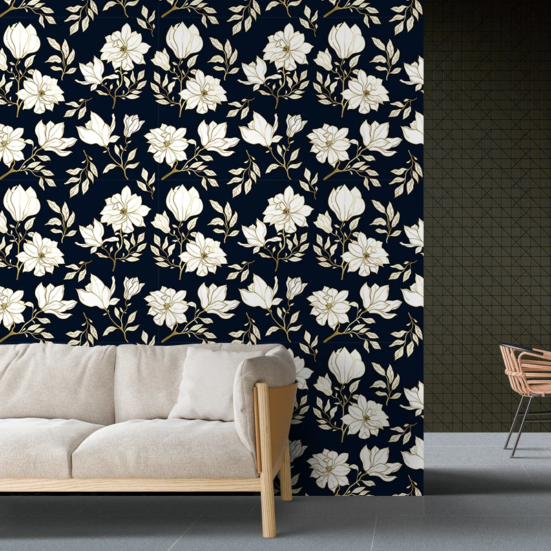 1 рулон наклеек на стену в виде лепестков цветов кухонный шкаф гостиную