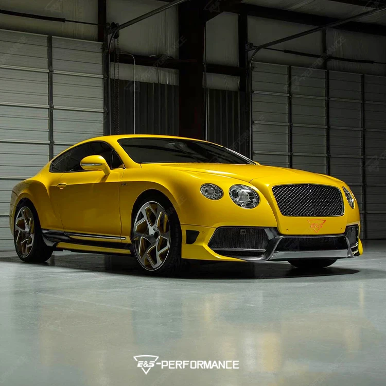 Фото Комплект обвеса V-образного стиля из полукарбона для Continental GT: передний сплиттер, задний диффузор, боковые пороги №2
