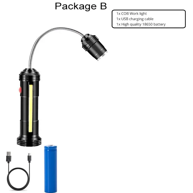

USB-фонарик D2 COB черный
