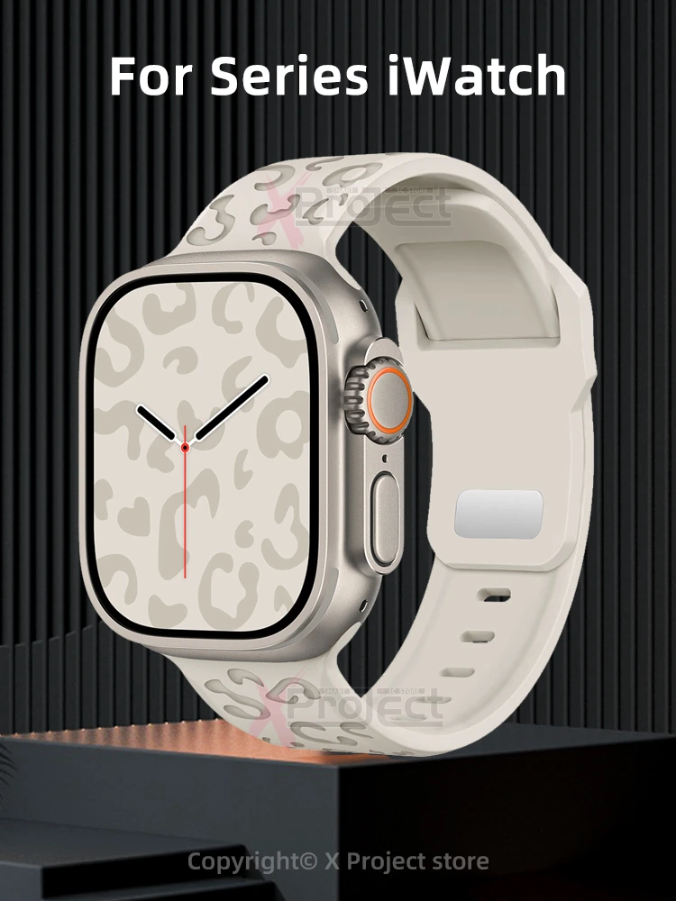 Ремешок силиконовый для Apple Watch Band 41 мм 40 44 45 49 42 38