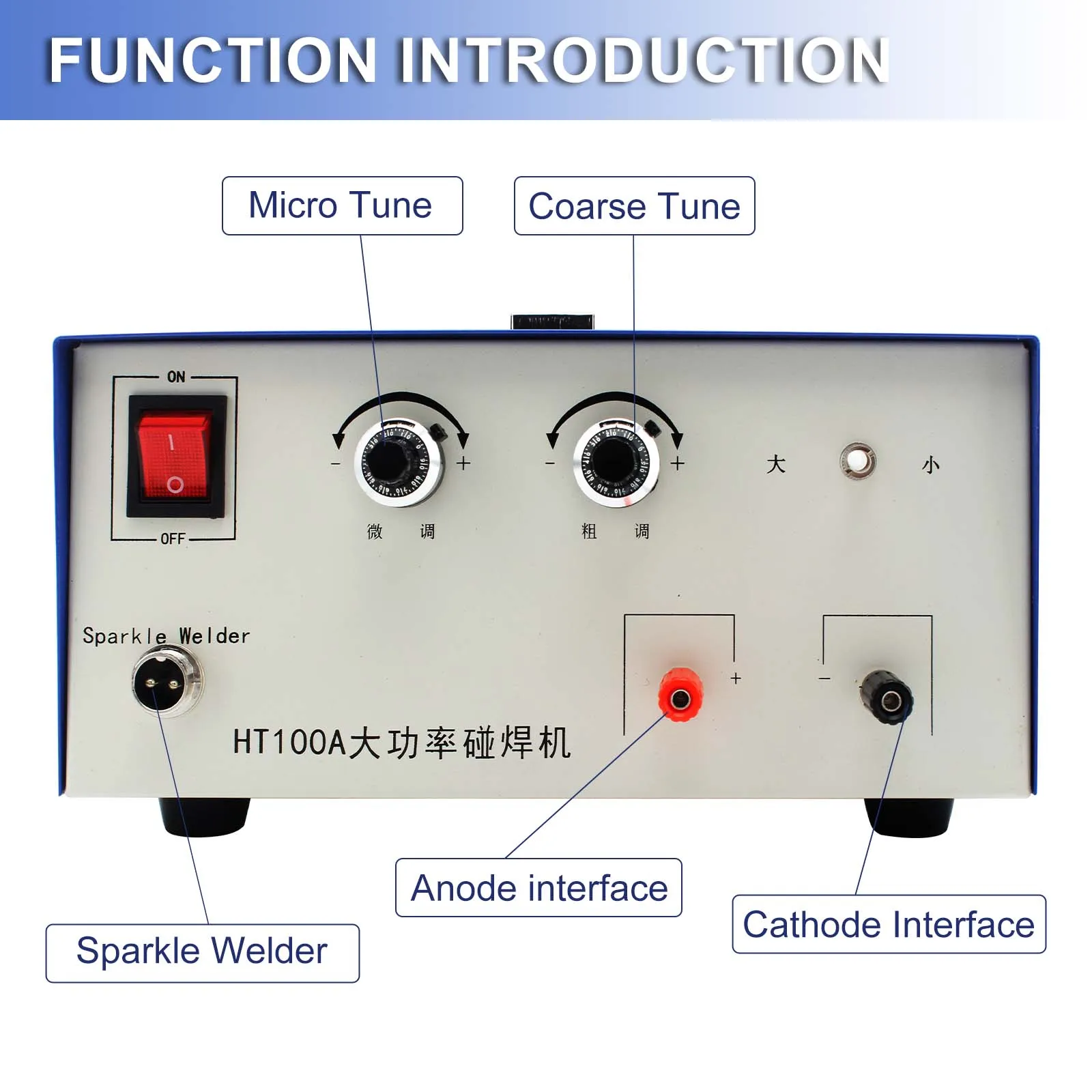 Сварочный аппарат с импульсной дугой со шлифовальной педалью золотого